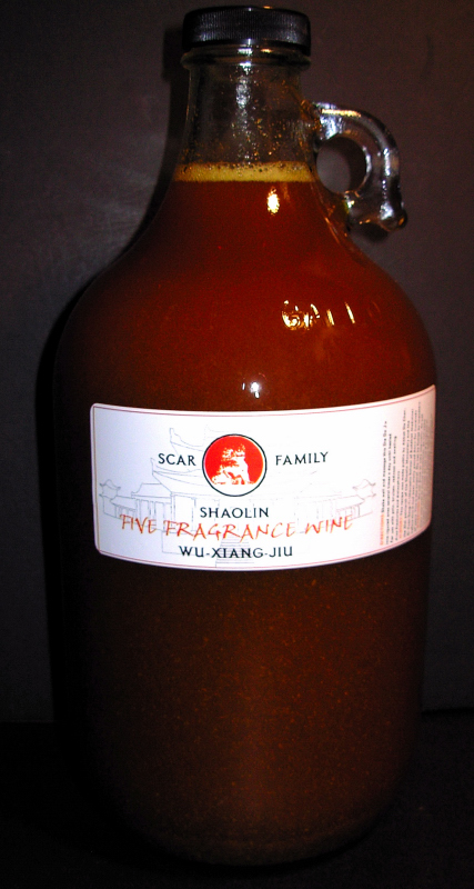 Half Gallon Dit Da Jow - Die Da Jiu - Scar Family Brand - Shaolin 5 Fragrance Wine